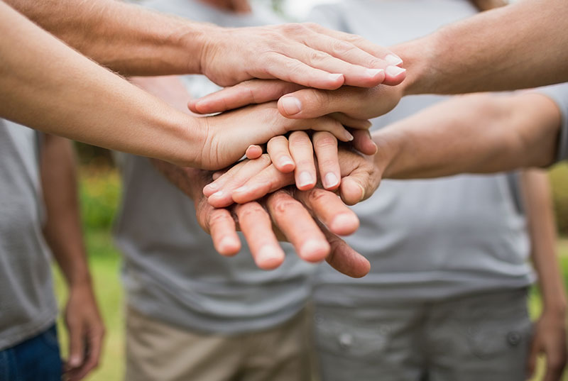 Volunteers Hands