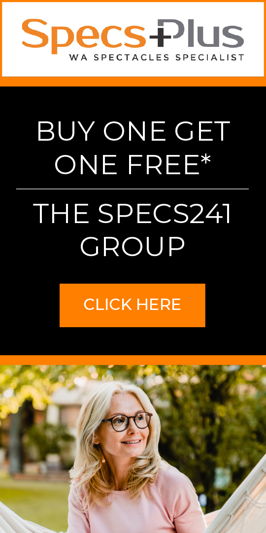 Specs Plus Buy One Get One Free Ad Banner